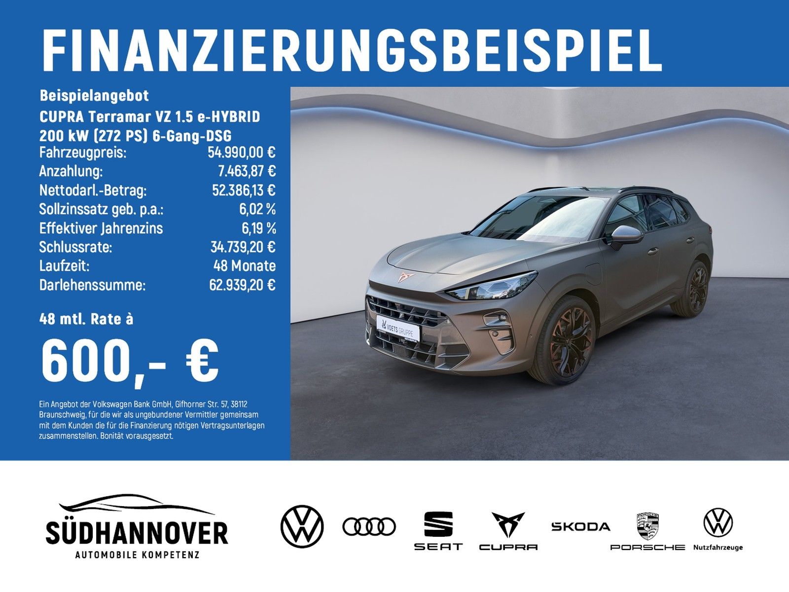 Cupra Terramar VZ 1.5 e-HYBRID 200 kW (272 PS) 6-Gang-