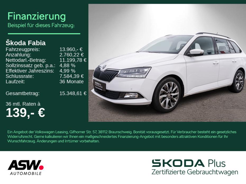 Skoda Fabia Combi Best of 1.0 TSI LED Navi PDC SHZ