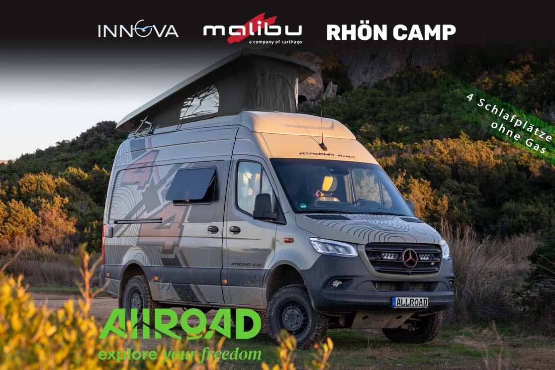 Mercedes-Benz ATACAMA 4x4D  - 100% autark, Längsschläfer für 4