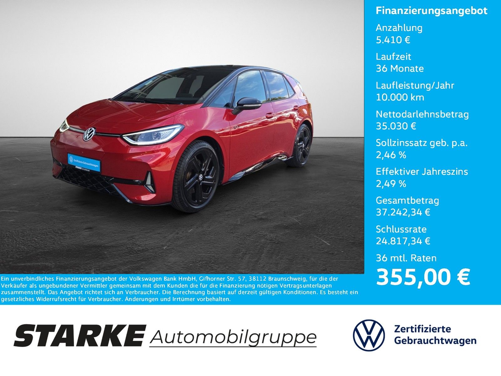 Volkswagen ID.3 GTX LED-Matrix AHK Pano HarmanKardon HUD foto 1