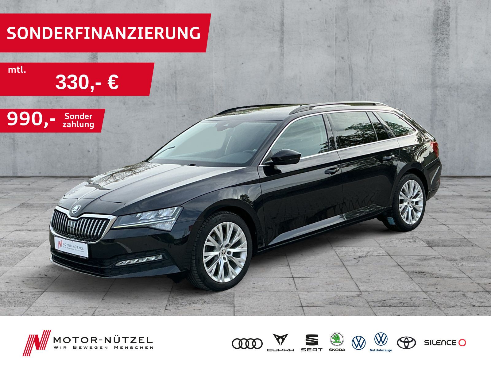 Skoda Superb Combi 2.0 TDI DSG LED+NAV+ACC+SHZ+AHK+RFK