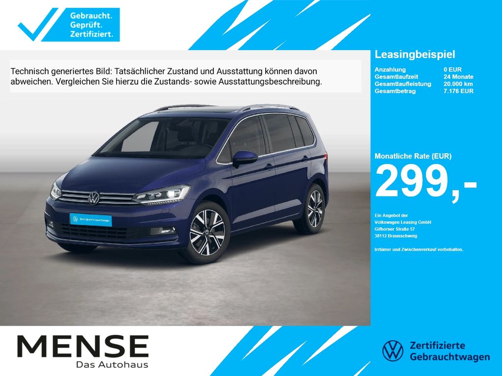 Volkswagen Touran Highline 1.5 TSI 110kW 7-Gang DSG 4 Türen