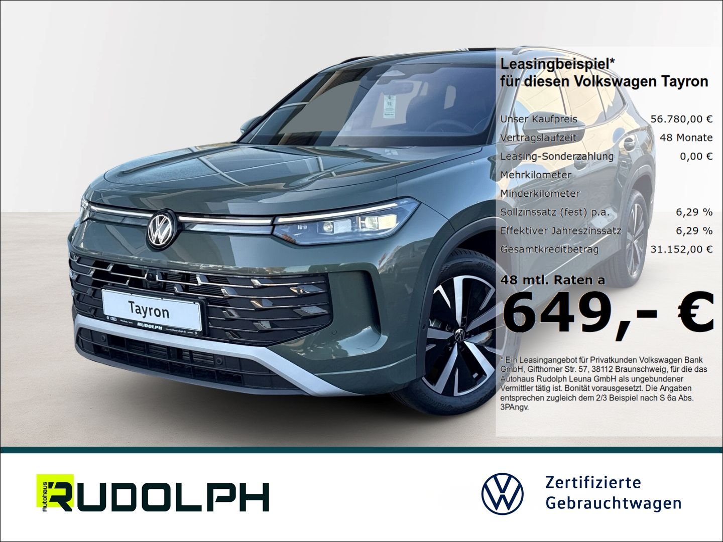 Volkswagen Tayron Elegance 2.0 TDI 4MOTION DSG LED SHZ Navi