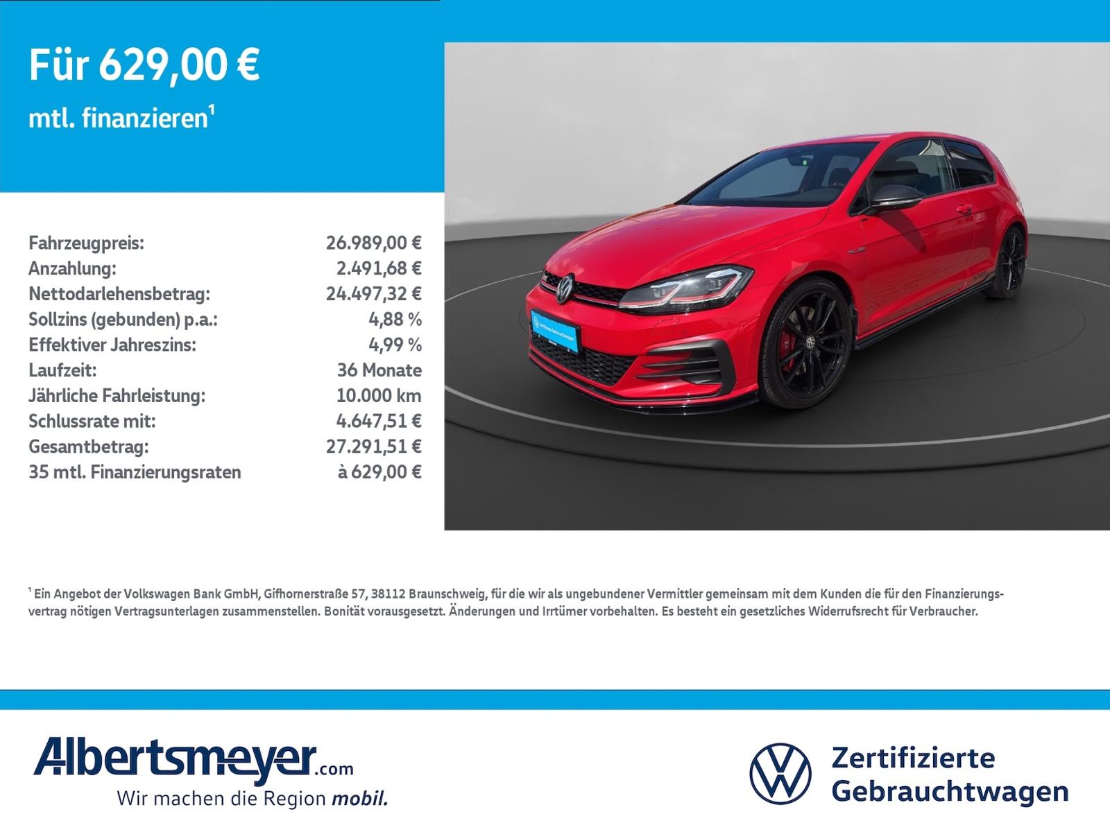 Volkswagen Golf VII GTI TCR 2.0 TSI +DSG+DCC+NAVI+LED