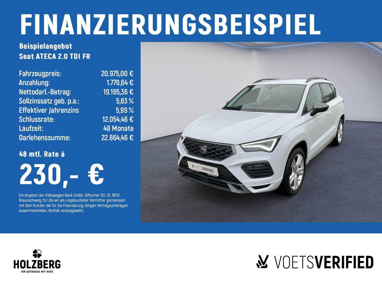 SEAT ATECA 2.0 TDI FR AHK+Kamera+18"+LED