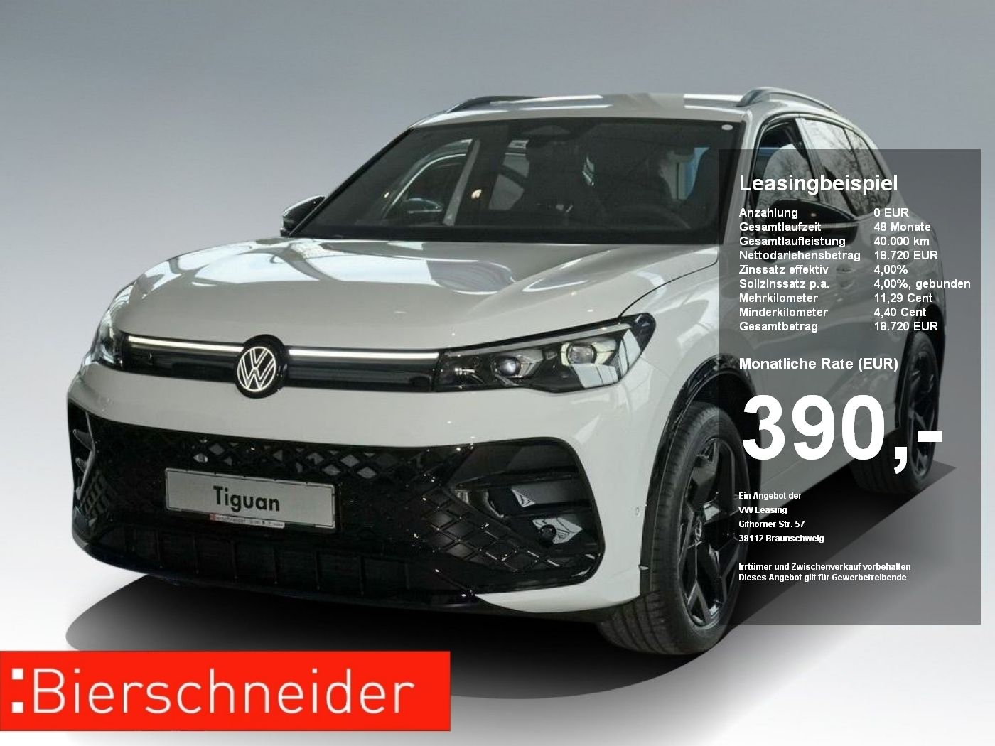 Volkswagen Tiguan 2.0 TDI DSG 4Mo. R-Line NAVI AHK WP IQ.LI