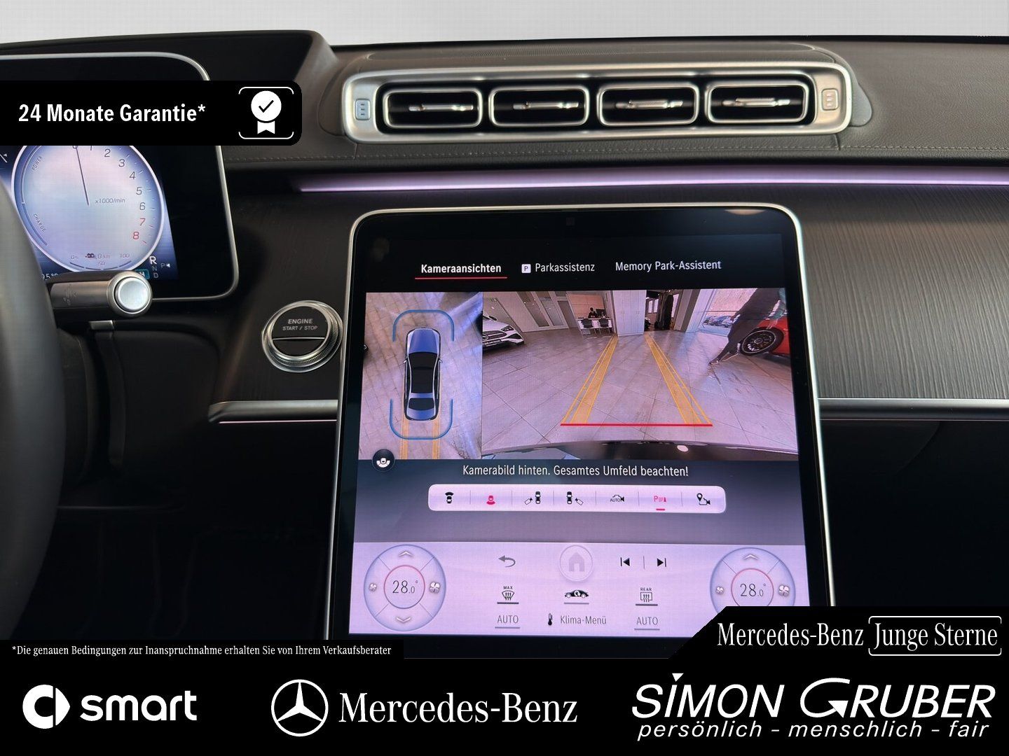 Fahrzeugabbildung Mercedes-Benz S 450 e AMG Chauffeure 4*Massage Guard 360 Burm