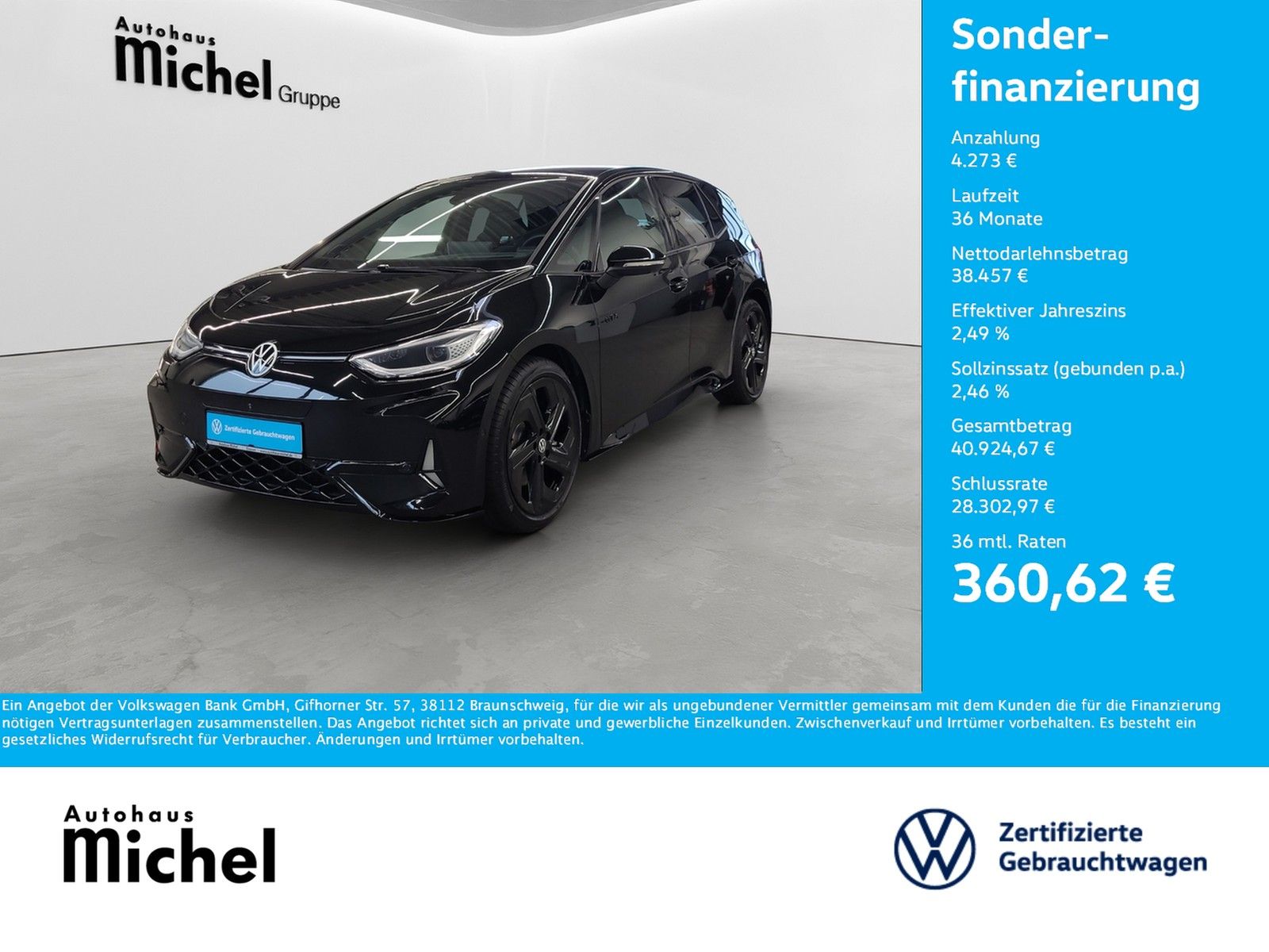 Volkswagen ID.3 GTX Performance 240kW 79kWh IQ-Light DCC Wä foto 2