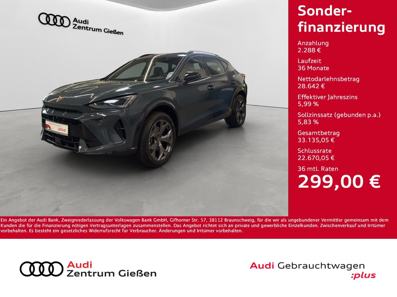 Cupra Formentor 2.0 TDI DSG EDGE ACC Kamera Winterpake imagem 2