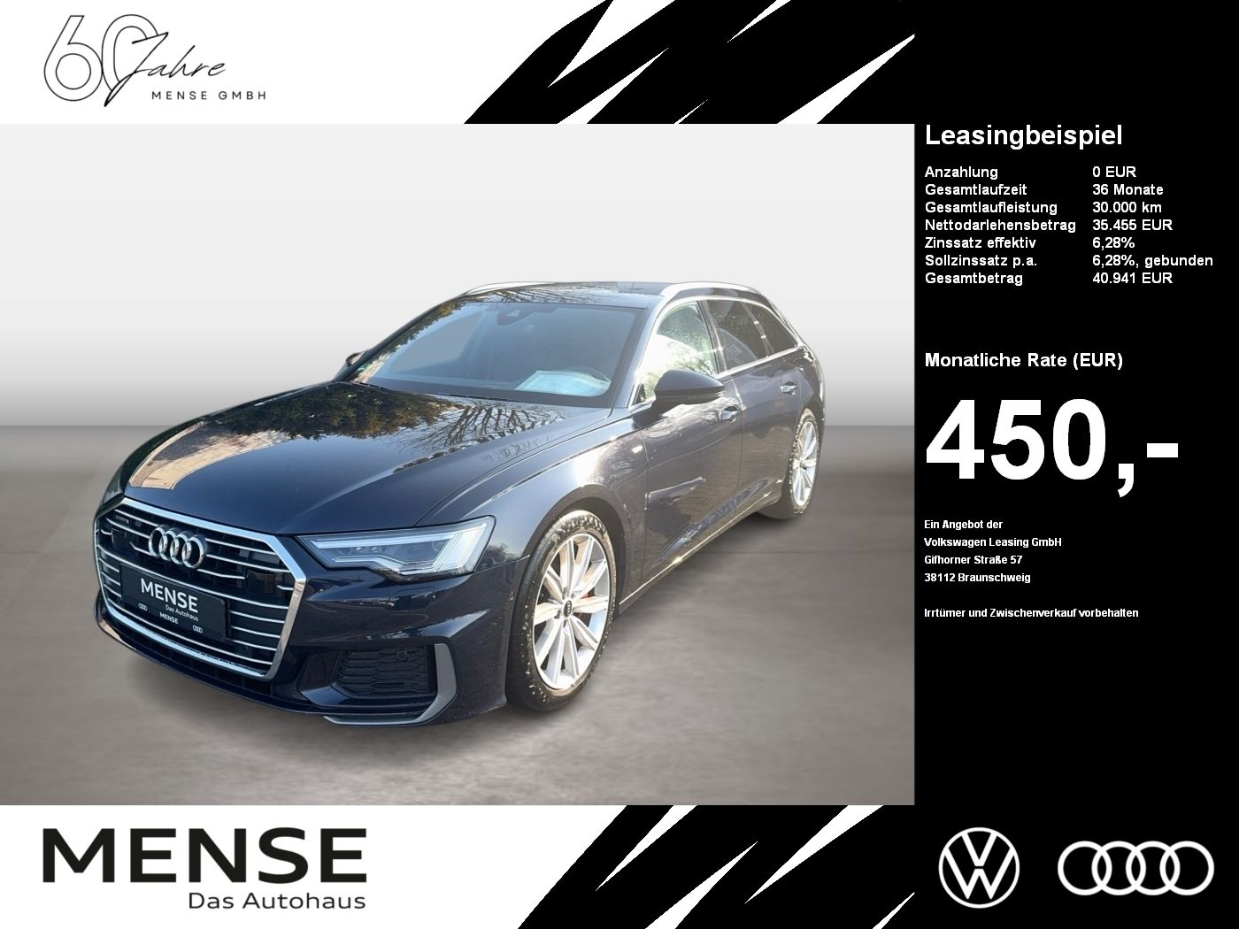 Audi A6 Avant 55 TFSIe quattro S tronic S line Matrix