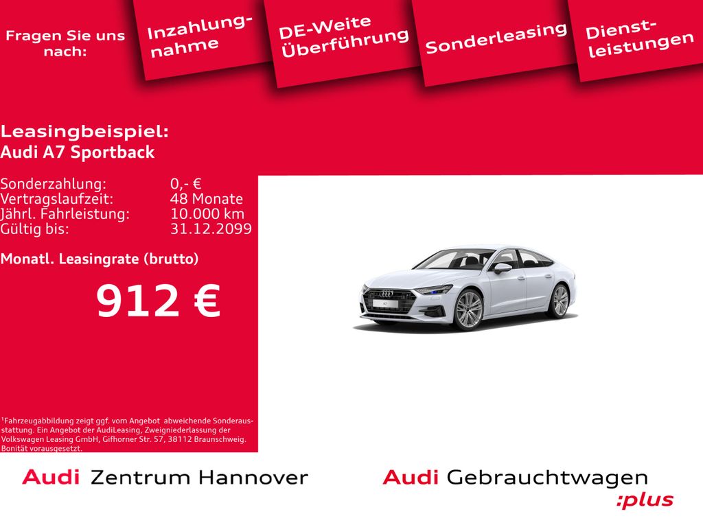 Audi A7 Sportback 50 TDI quattro Standh. Laser Kamera
