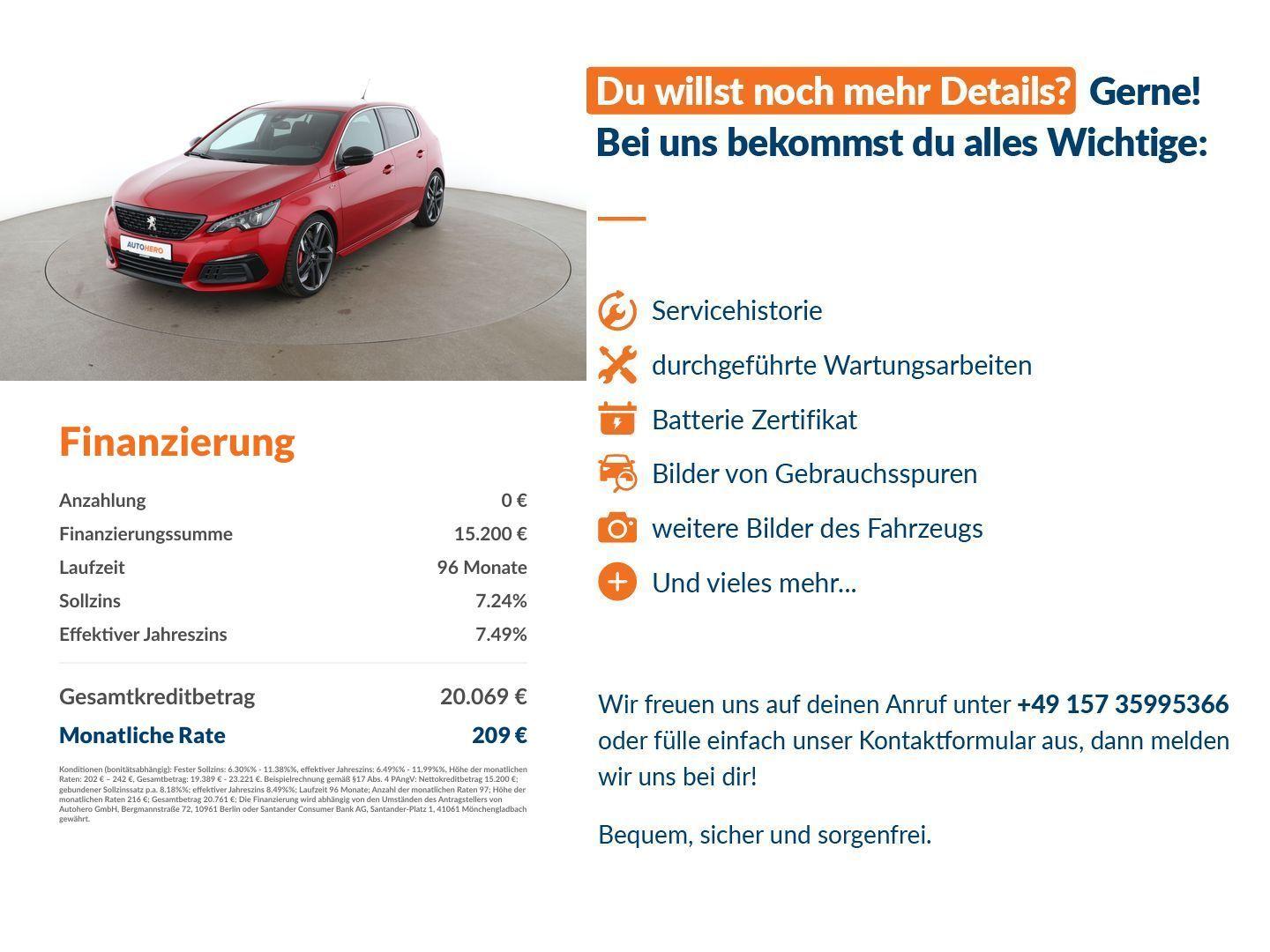 Peugeot 308 1.6 GTi Aut*NAVI*LED*TEMPO*CAM*PDC*SHZ* 