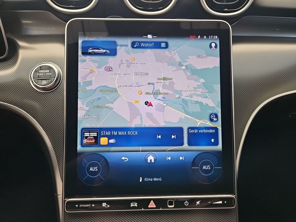 Fahrzeugabbildung Mercedes-Benz C 180 T AMG Night AHK Totwi. Navi LED SHZ Ambie.