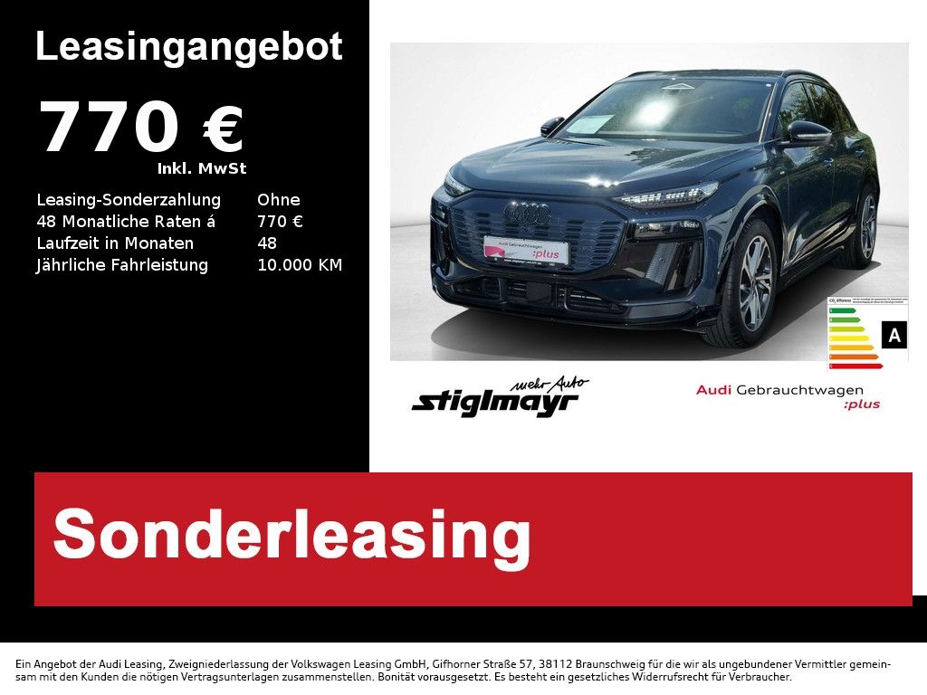 Audi Q6 e-tron S-line quattro 100-kWh+ACC+MATRIX+20`
