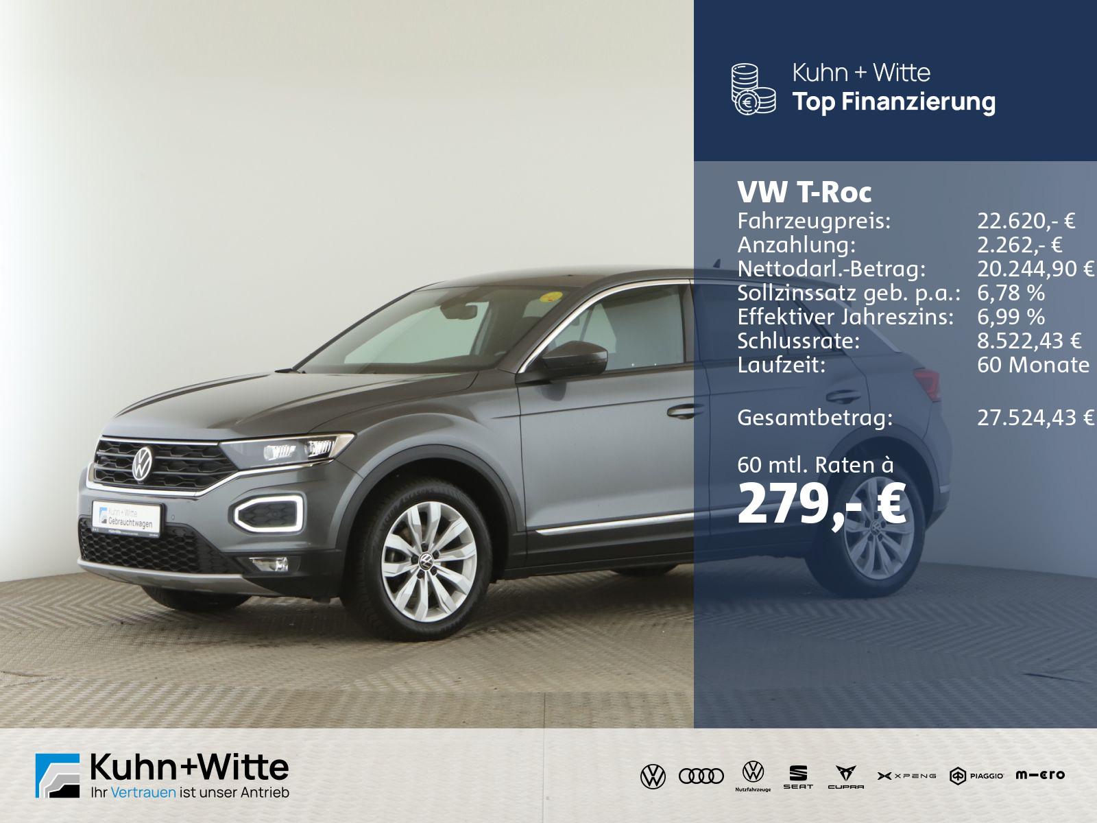 Volkswagen T-Roc 1.5 TSI Sport AHK+ACC+LED+RFK+SitzH+Audio