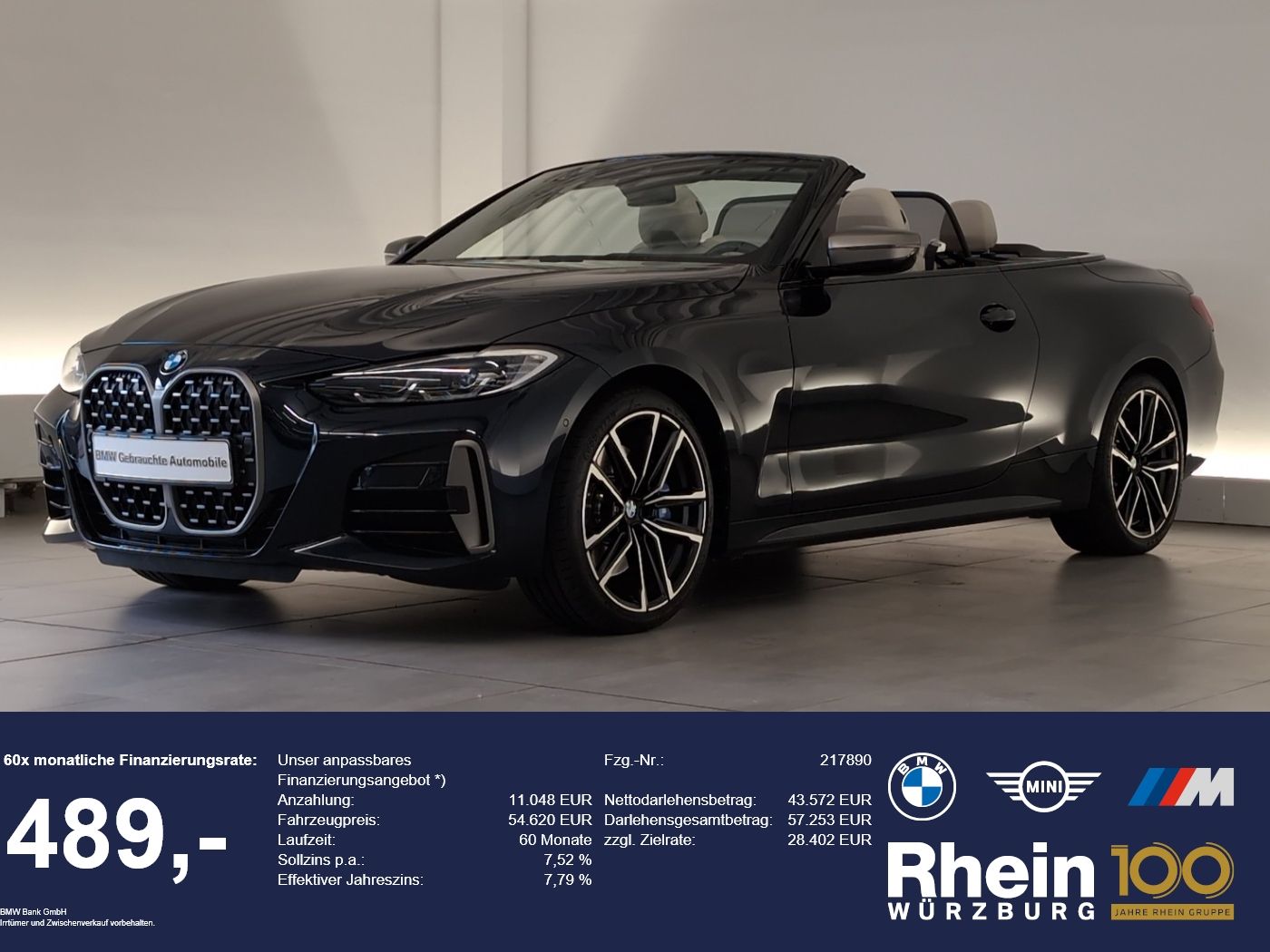 BMW M440i xDrive Cabrio Navi LED RFK HuD Nacken-Hz foto 1