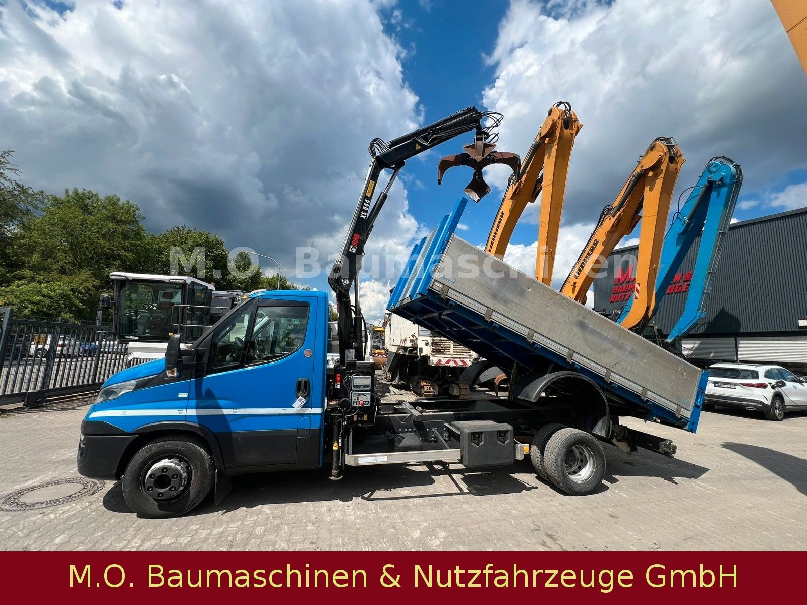 Fahrzeugabbildung Iveco Daily 70C18 / Kipper+Kran Hiab 044 D-2/