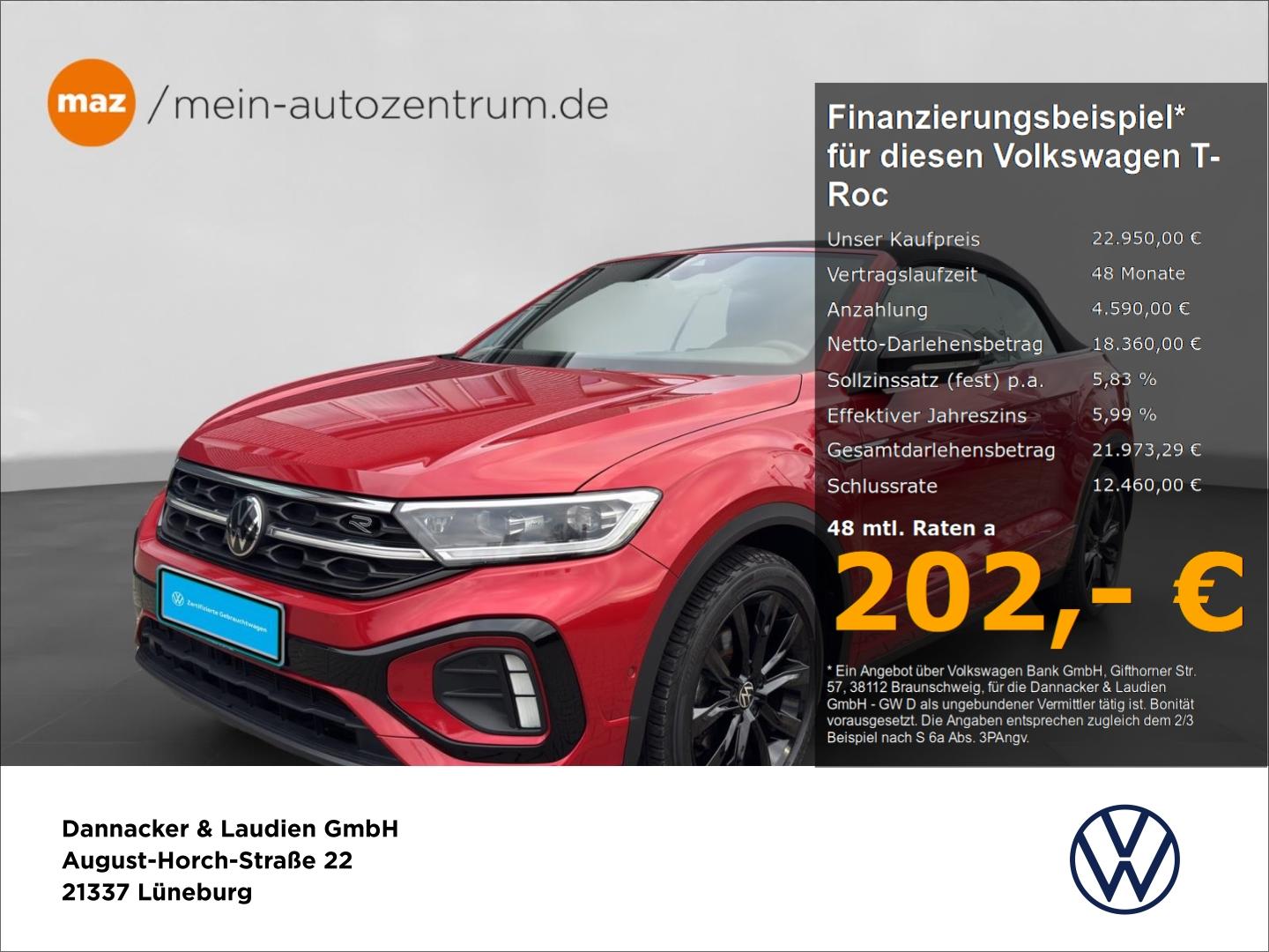 Volkswagen T-Roc Cabriolet 1.5 TSI R-Line Alu Matrix-LED AC
