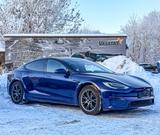 Tesla Model S Maximale Reichweite Maximale Reichweite - blaue Tesla Model S