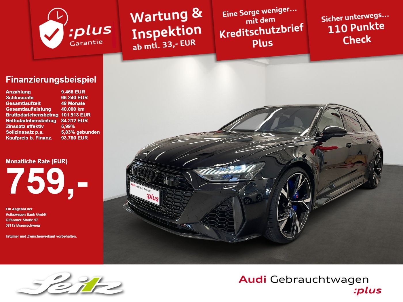Audi RS6 Avant TFSI quattro *LASER*KERAMIK*CARBON*