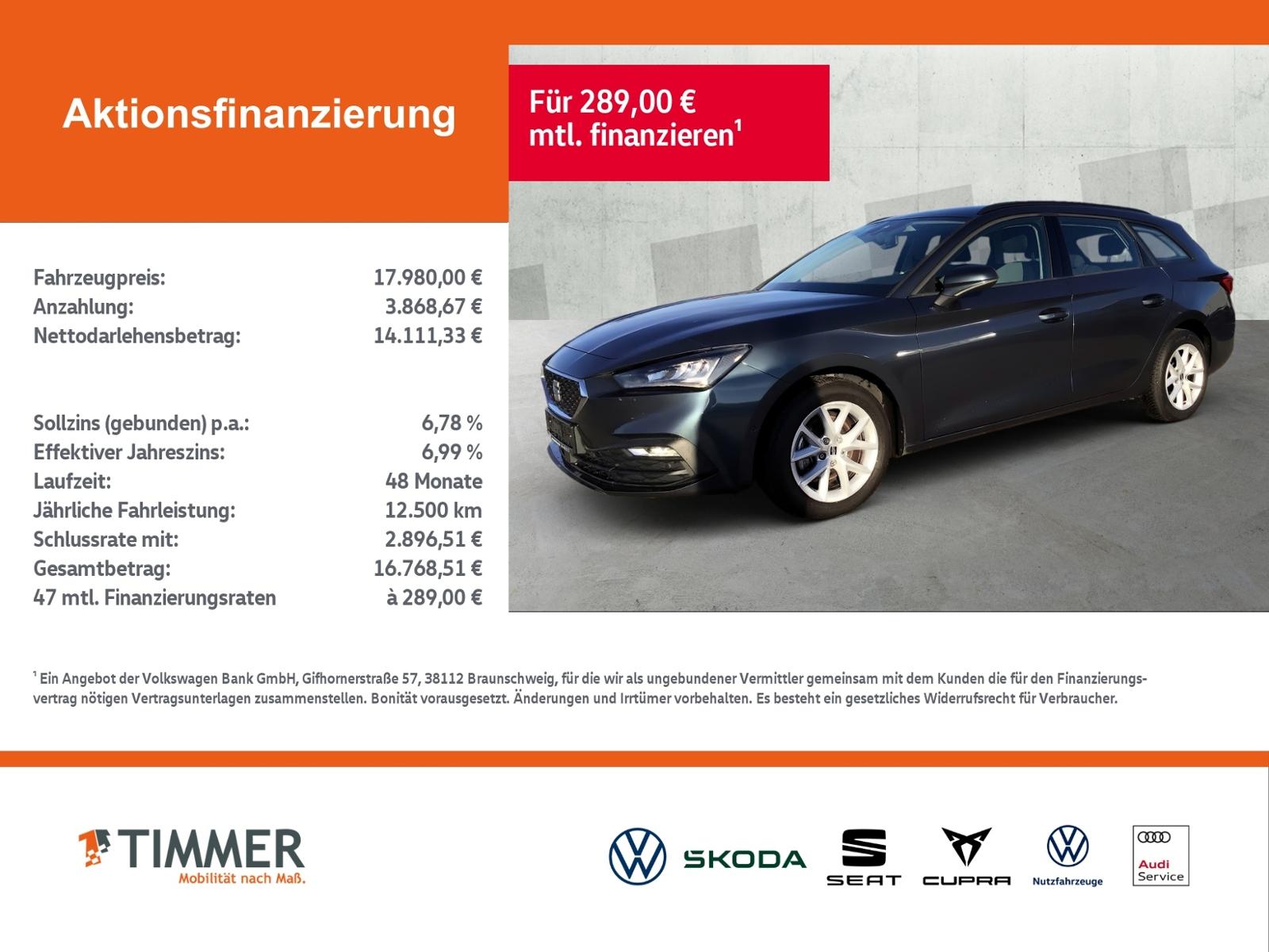 Seat Leon ST 1.5 TSI STYLE +AHK +LED +ACC +NAVI +SHZ