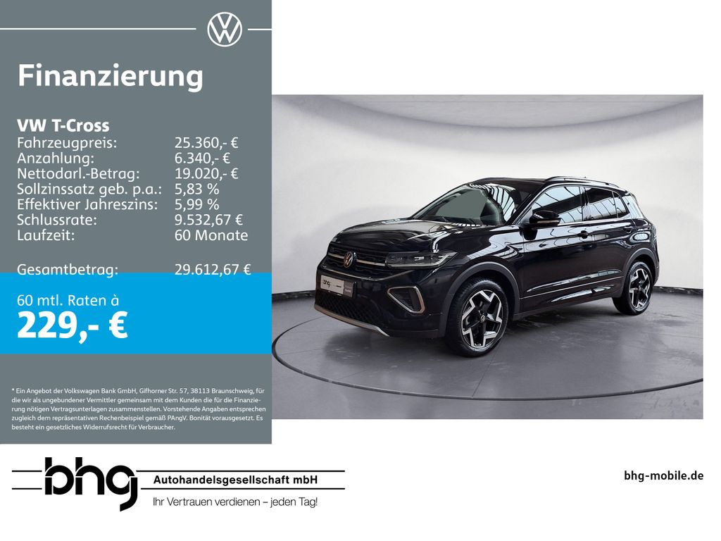 T-Cross R-Line 1.5 TSI DSG *AHK*NAVI*APP-CONNECT