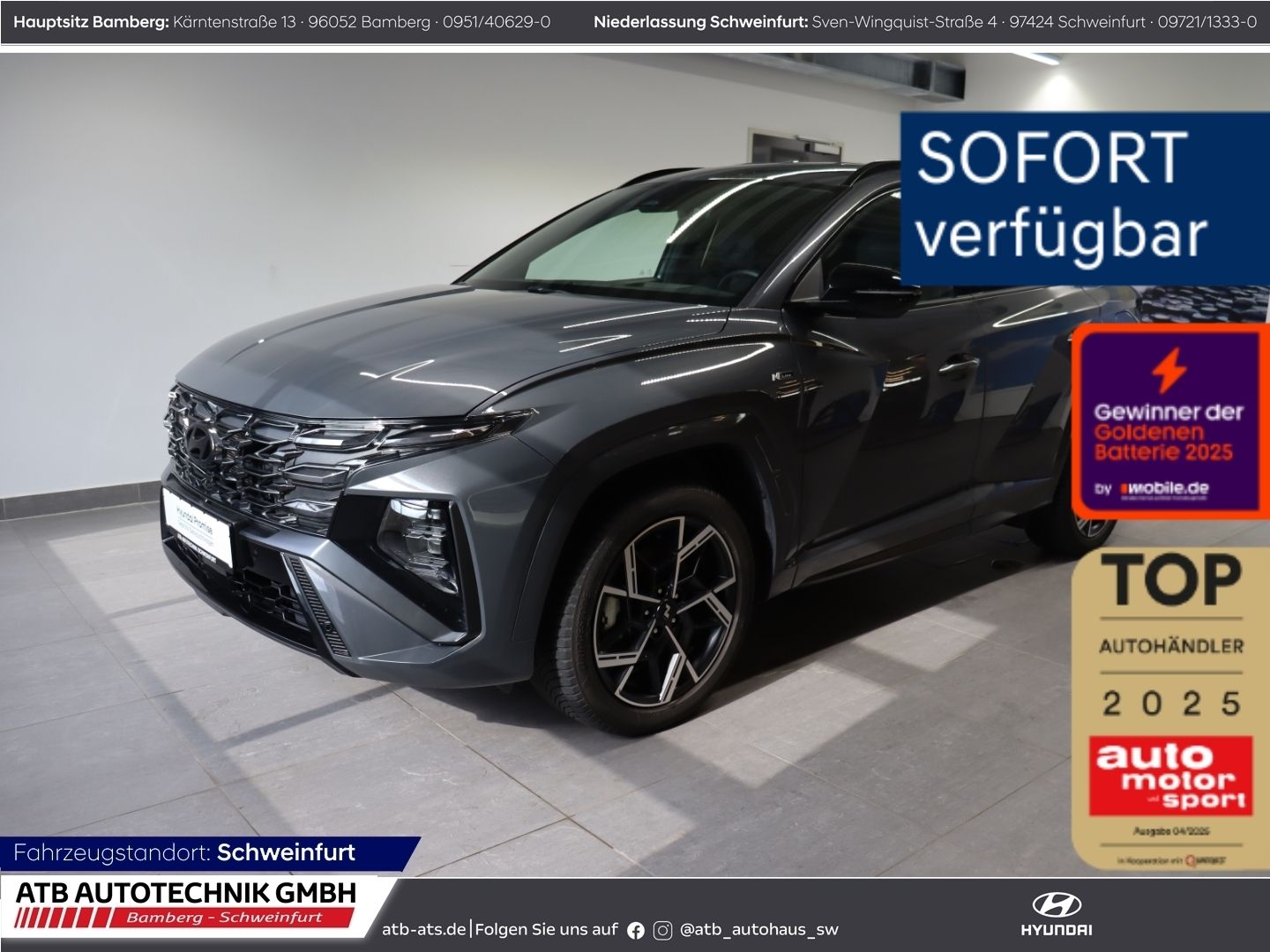 Fahrzeugabbildung Hyundai Tucson PHEV 1.6 T-GDi 4WD N-Line HUD Navi Digita