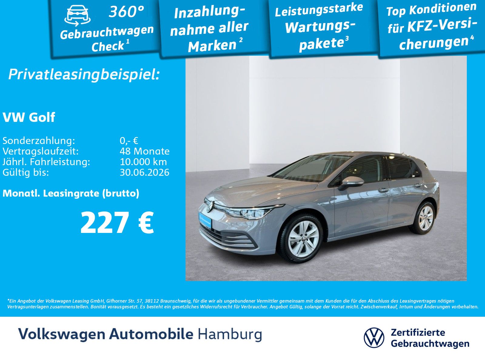 Volkswagen Golf VIII 1.5 TSI Life Ganzjhresreifen Navi AppC