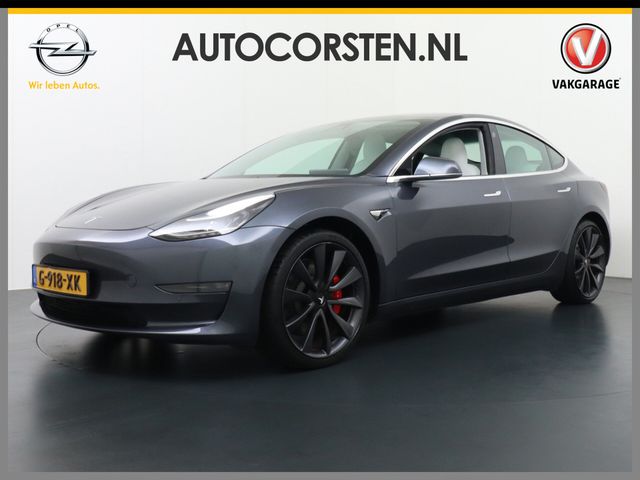 Tesla Model 3 Performance AWD 513pk 0-100 3,4 sec. 20"