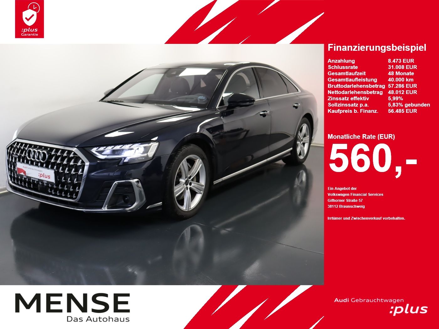 Audi A8 50 TDI quattro tiptronic Luft Pano Matrix