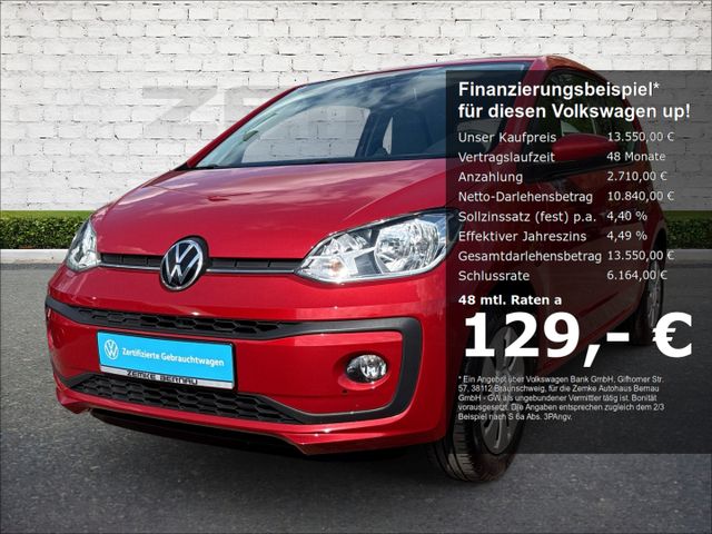 VW up! move 1.0 3,99%  Klimaautom SHZ Rückfahrkam. 