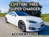 Tesla Model S FREE SUPER CHARGER SC01 LIFE TIME  - weiße Tesla Model S