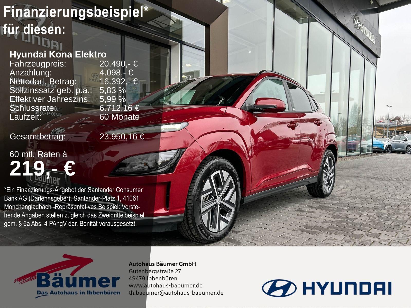 Hyundai KONA Elektro Edition 30+ 39,2 kWh +CAM +SHZ +NAV