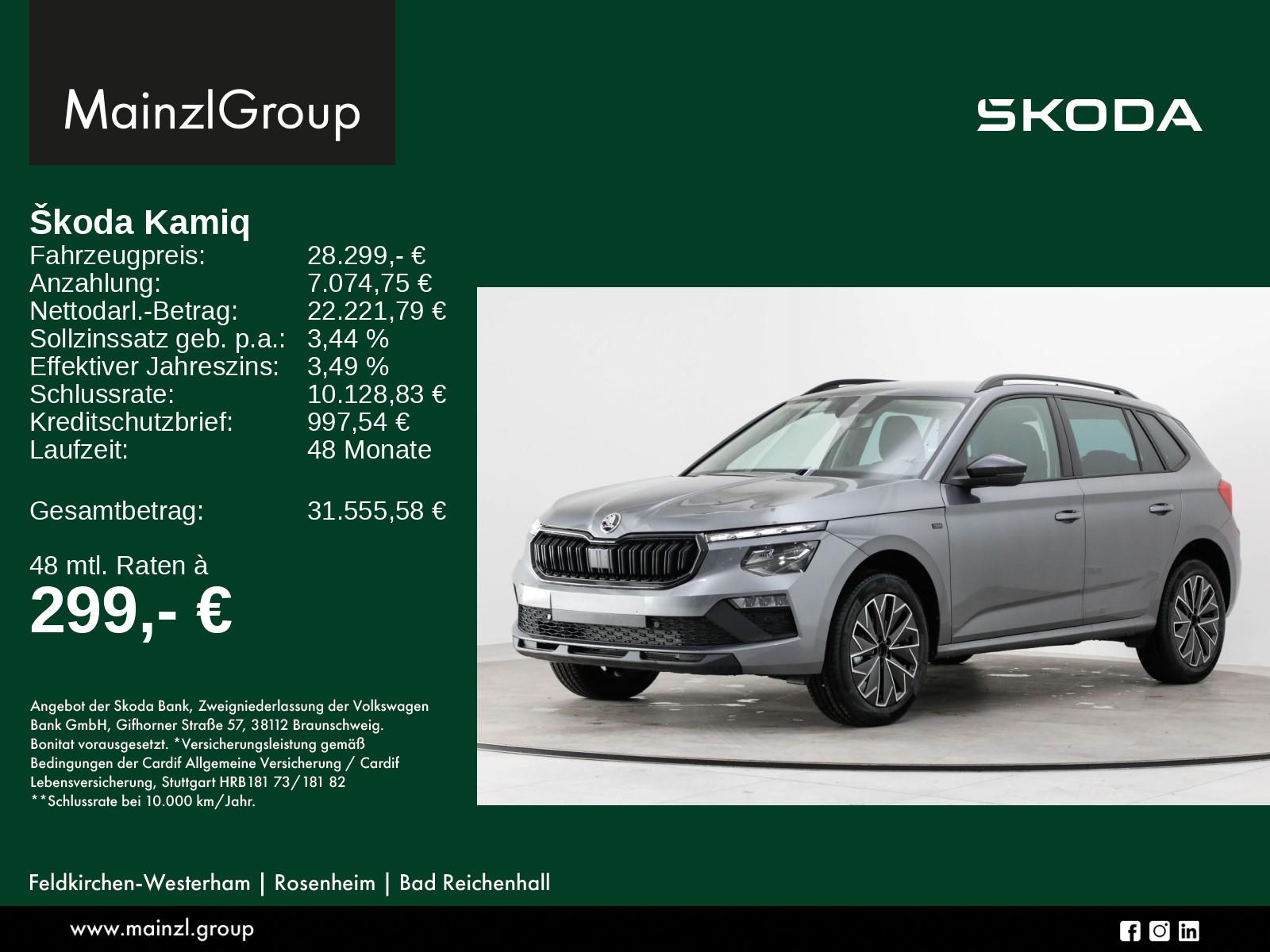 Skoda Kamiq Drive 1,0 TSI 85 kW 7-Gang autom.