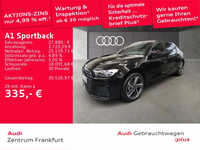 Audi A1 Sportback 25 TFSI advanced S tronic LED DAB V