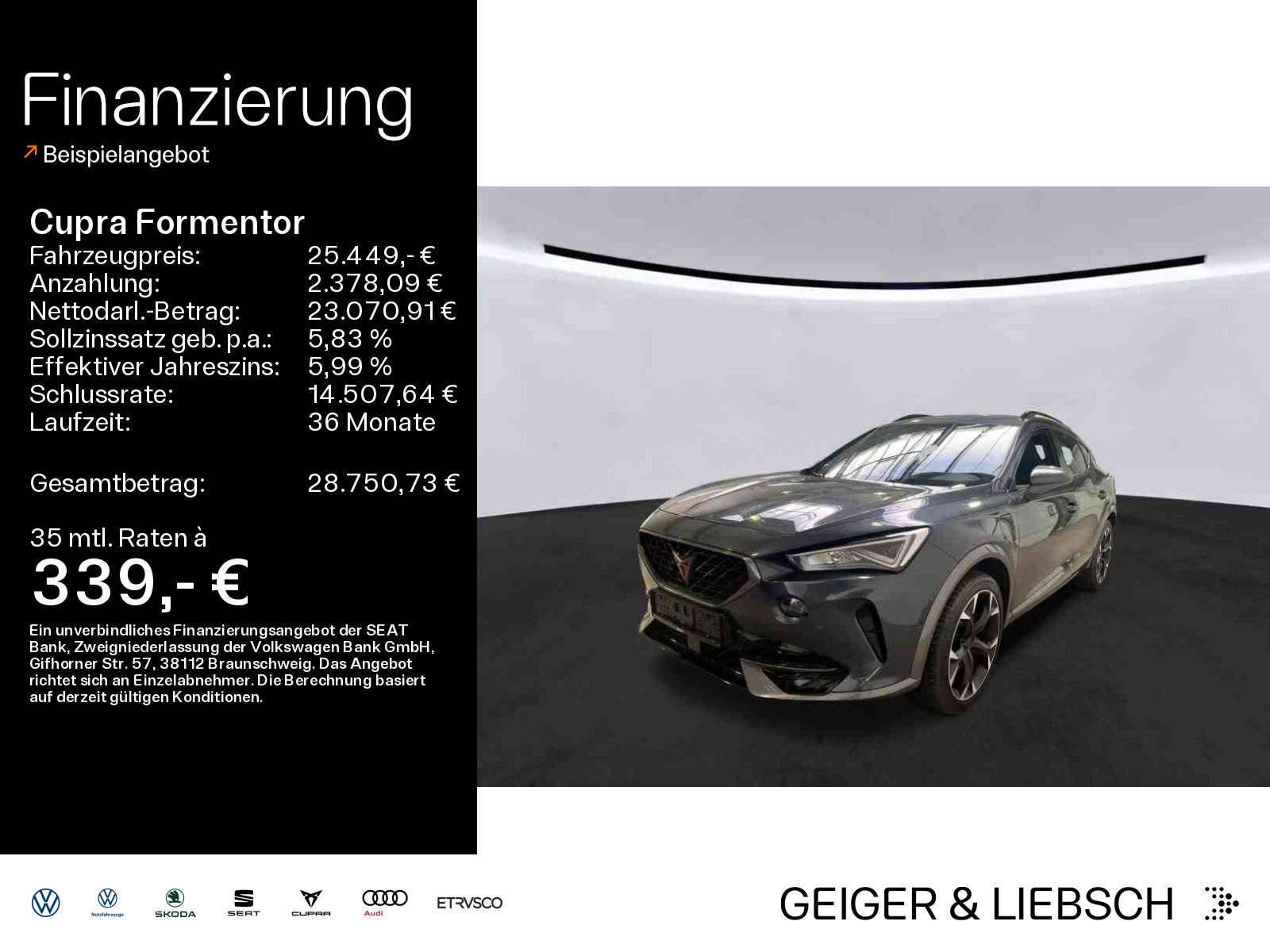 Cupra Formentor 1.4  e-Hybrid VZ*LED*AHK*KAMERA*PDC*SH