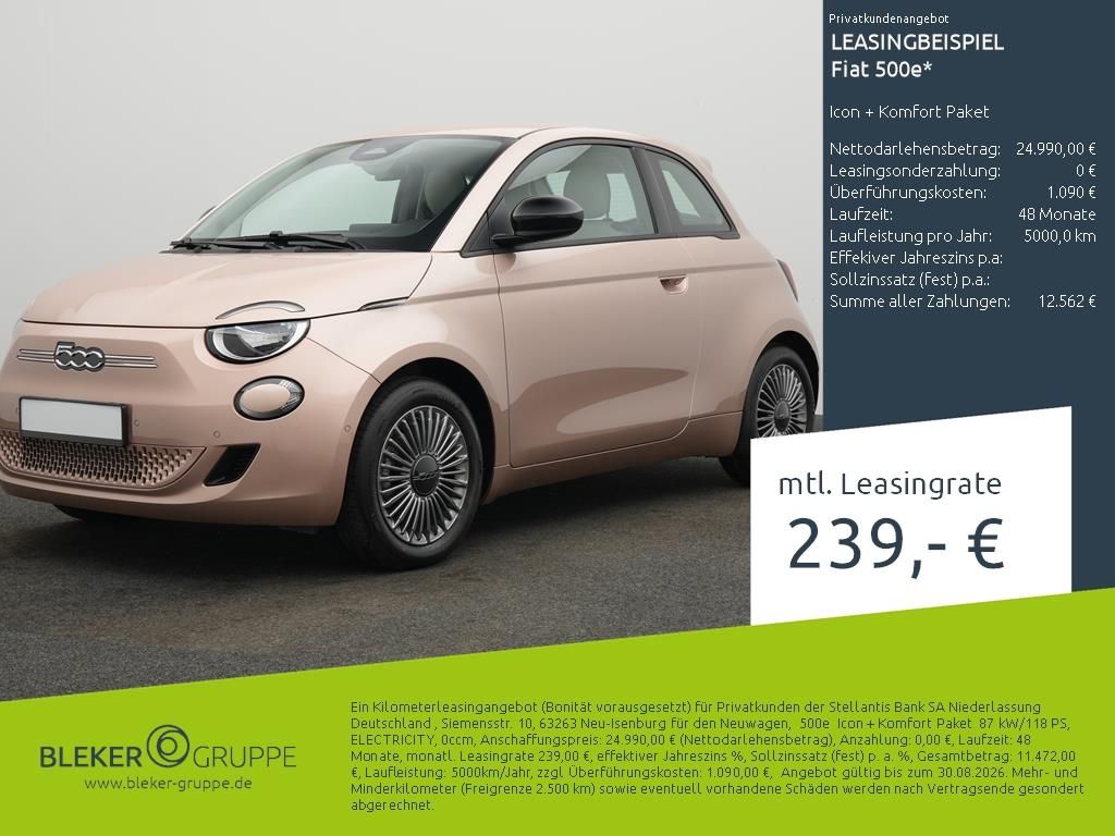 Image of Fiat 500e
