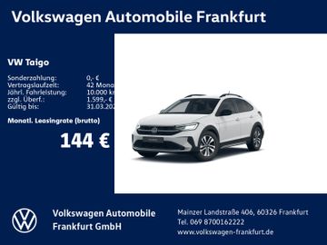 Volkswagen Leasingangebot: Volkswagen Taigo Life 1,0 l TSI OPF 70 kW (95 PS) 5 -Gang