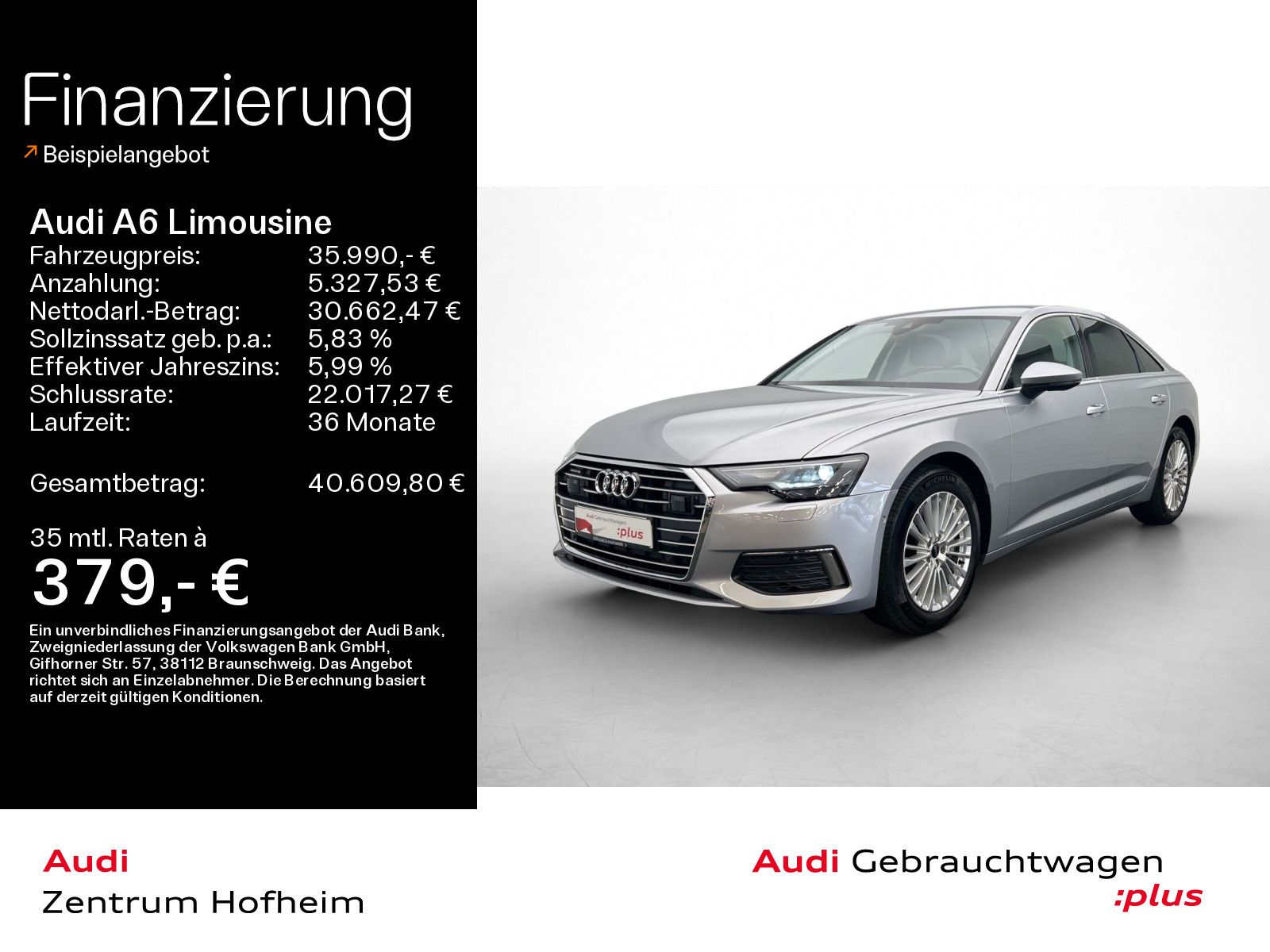 Audi A6 Limousine design 45 TDI qu S tr Virtual Kame foto 1