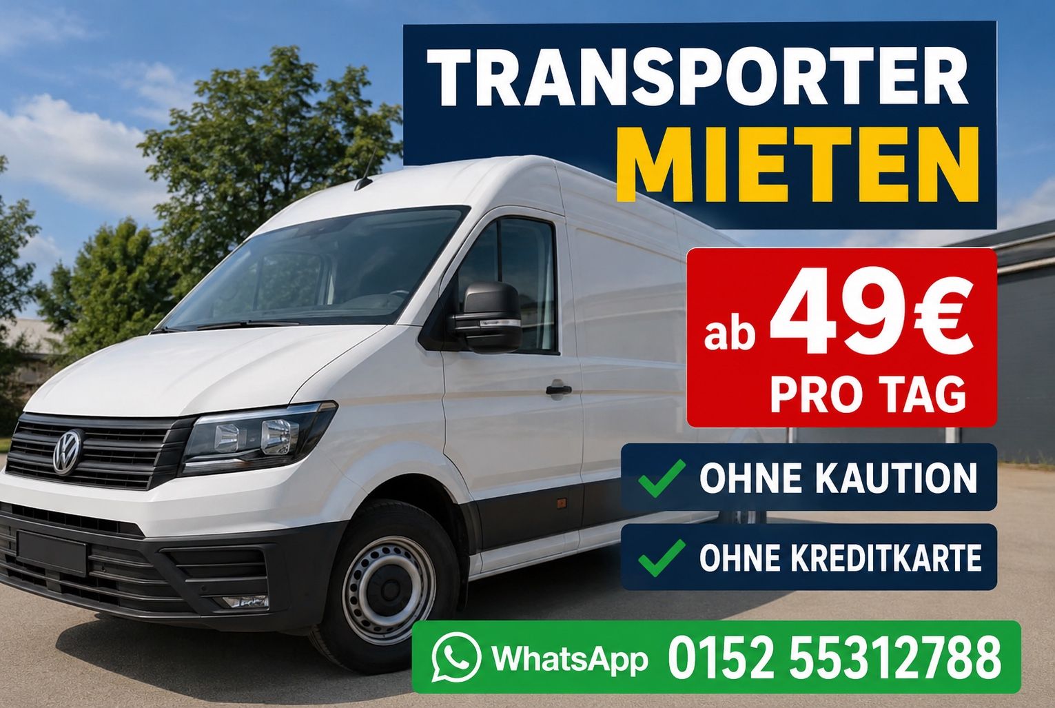 MERCEDES-BENZ Sprinter Transporter mieten Umzug günstig  