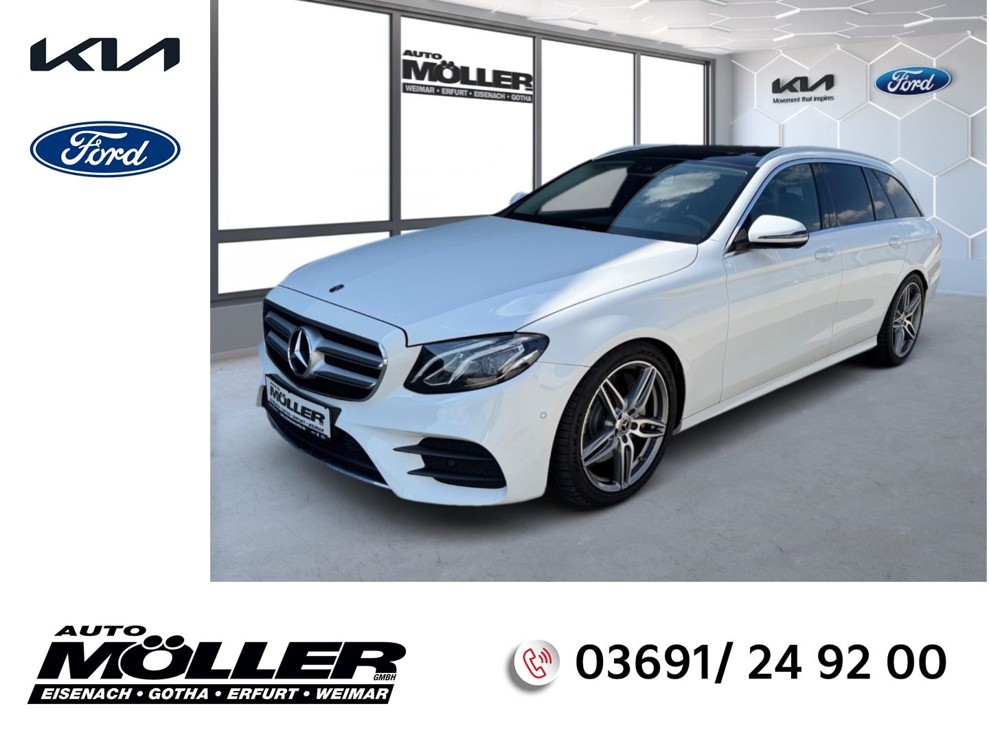 MERCEDES-BENZ E 400 d 4M T AMG Pano Standheiz Burmester AHK Ai