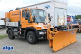 Unimog 405/10, Anbaiplatte, Schneeschild,Streuer - Schneeschild