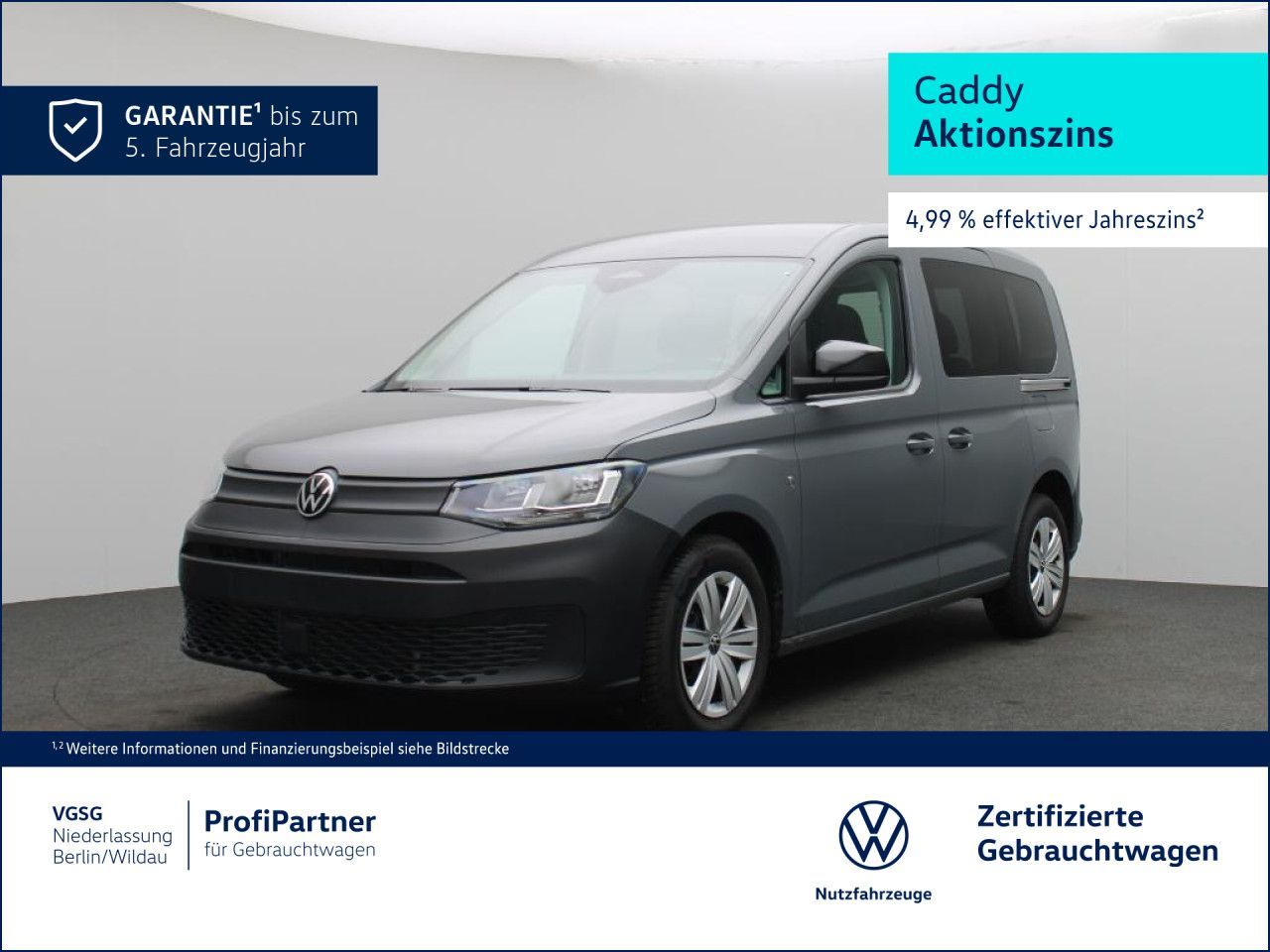 Volkswagen Caddy Vorb AHK Alarm Navi Climatronic GJR Klima
