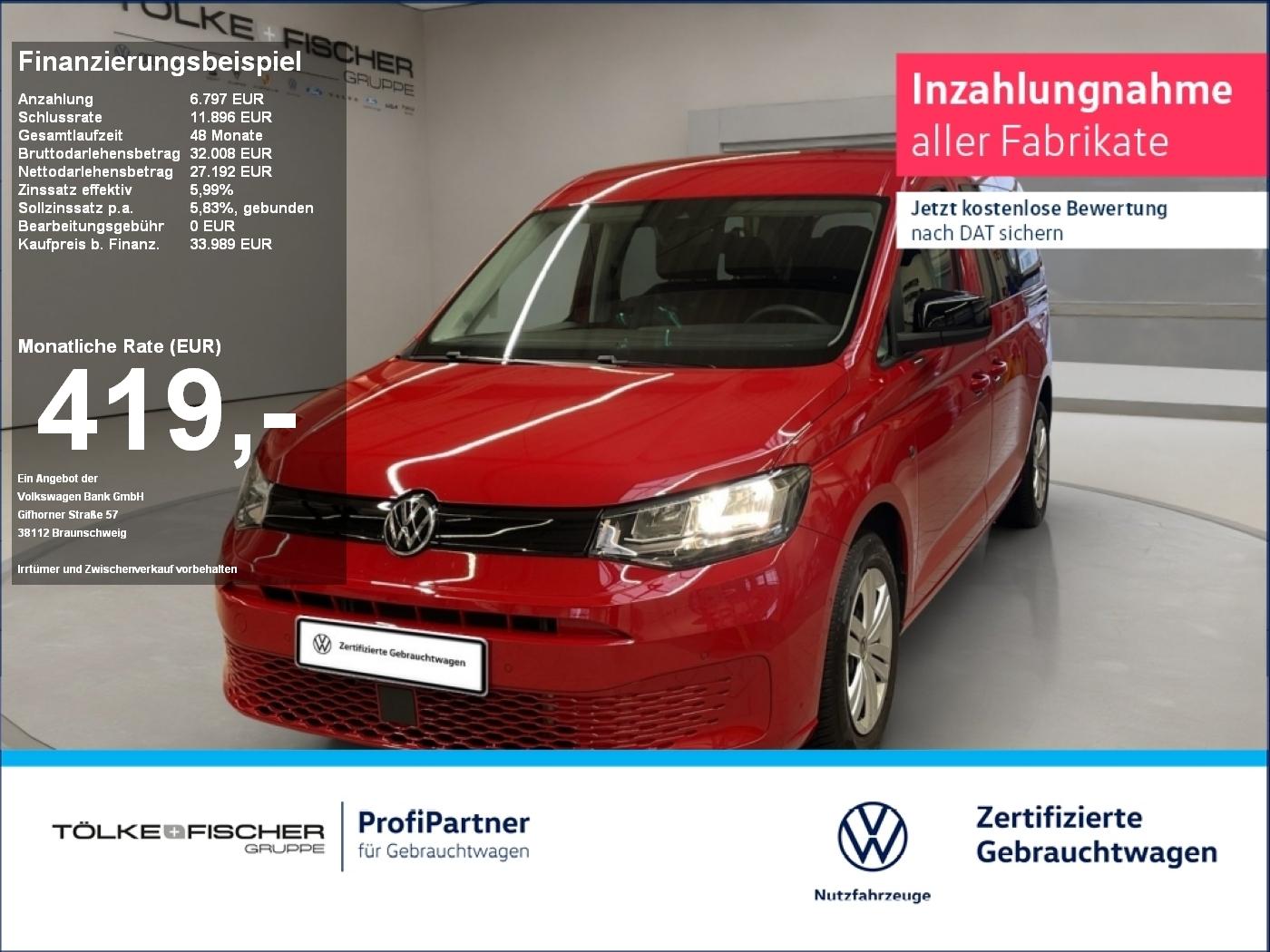 Volkswagen Caddy 1.5 TSI Basis Maxi ACC KlimaA. PDC ParkAss