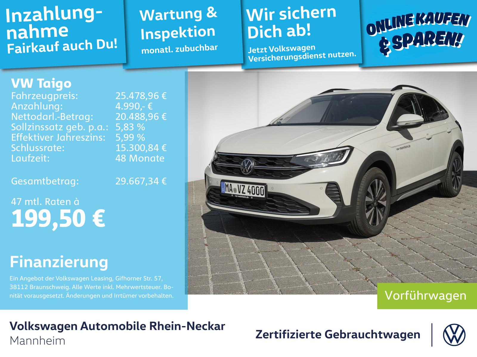 Volkswagen Taigo 1.0 TSI Life Klima LED uvm