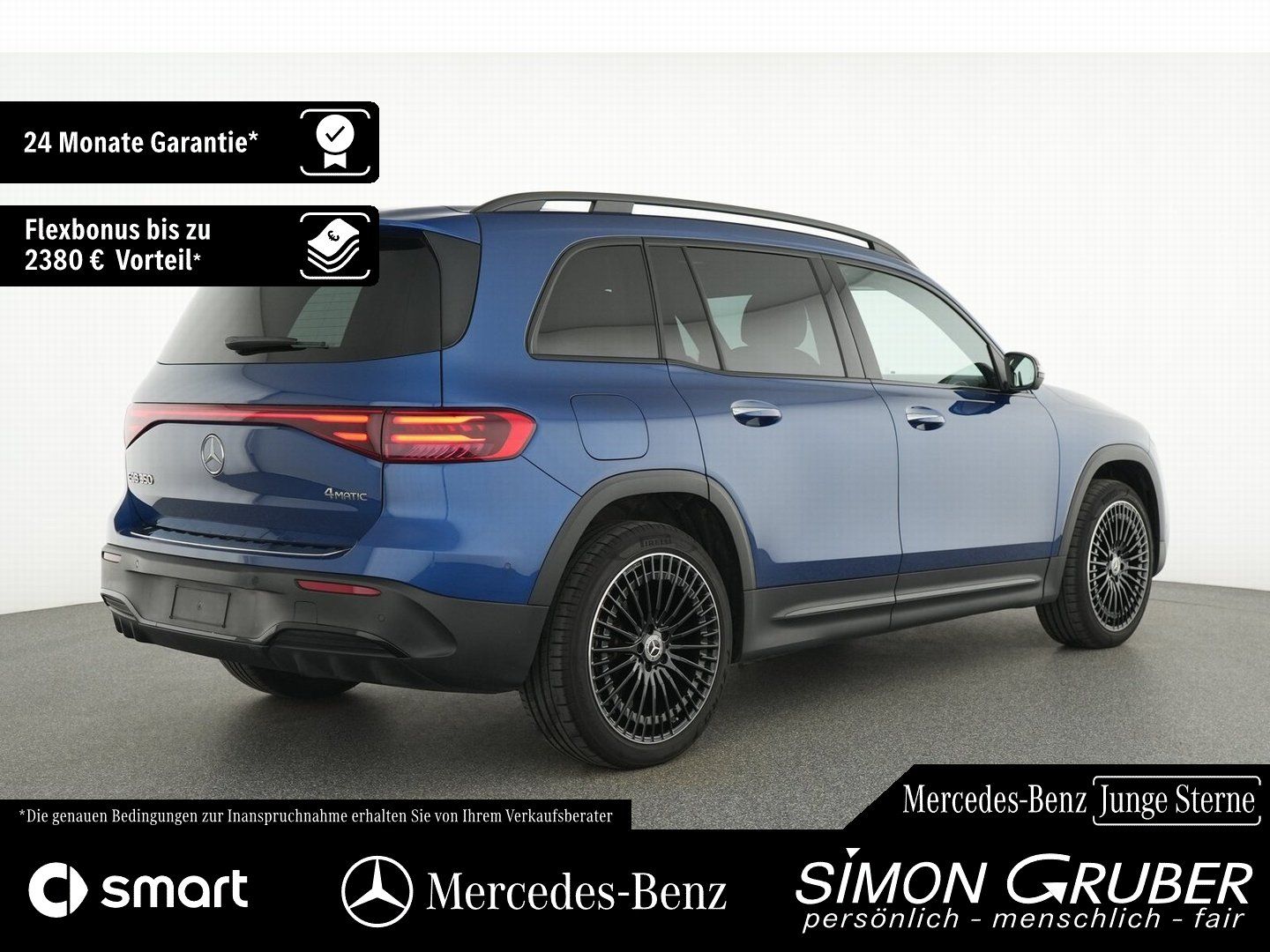 Fahrzeugabbildung Mercedes-Benz EQB 350 4M AMG Night Pano Burm Ambi HUD 360 ACC