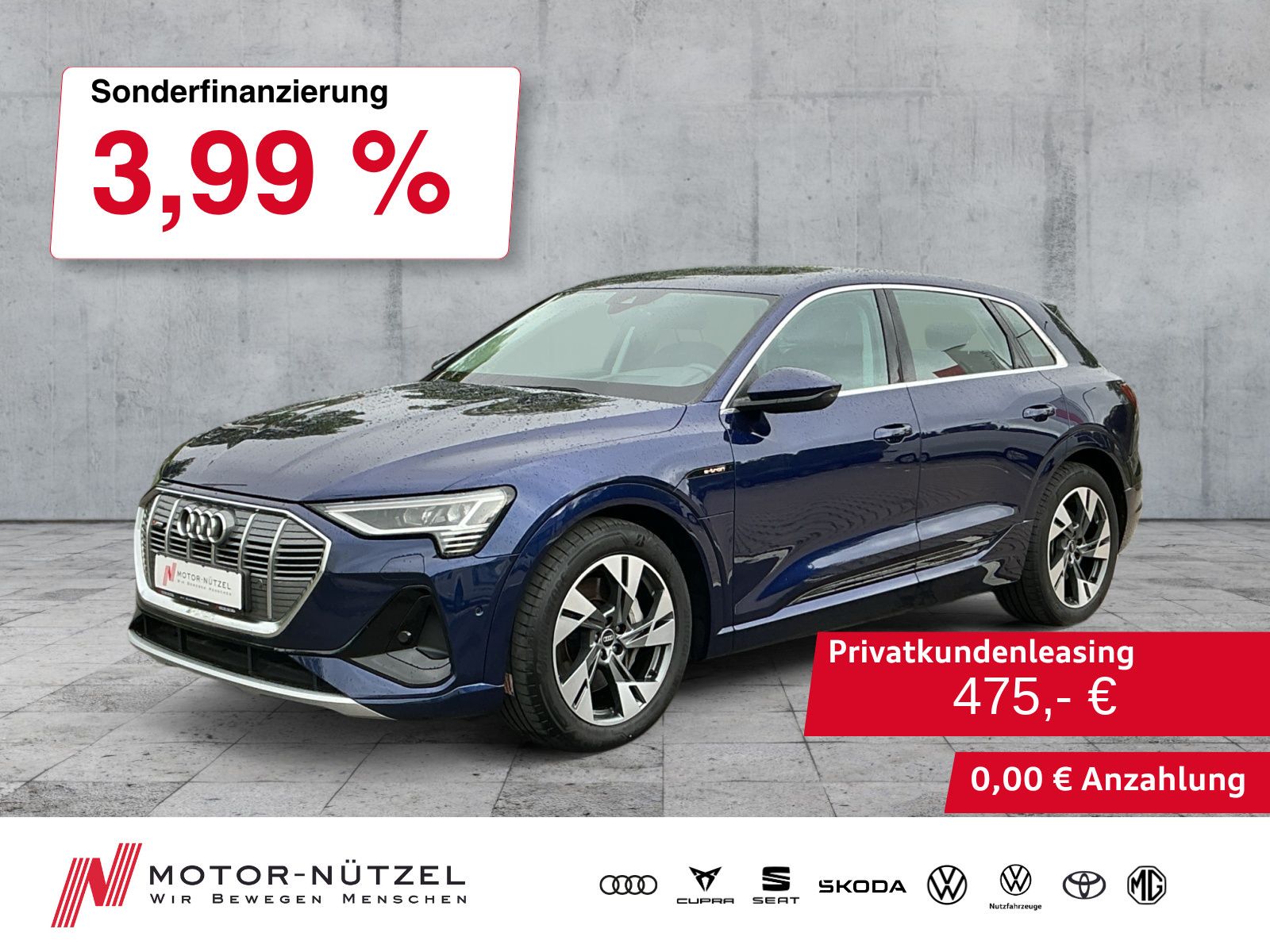 Audi e-tron 55 QU S-LINE EXT MATRIX+NAVI+AIR+ACC+HuD
