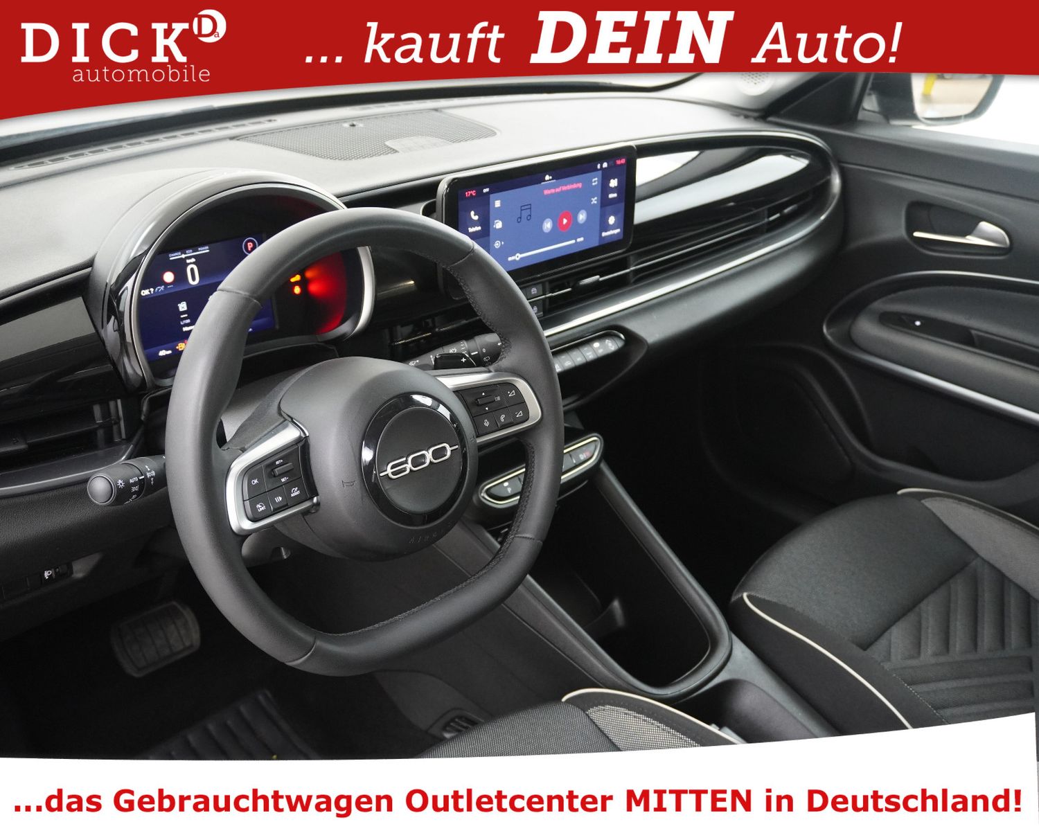 Fahrzeugabbildung Fiat 600 1.2 DCT Style VIRTU+KAM+NAVI+LED+SHZ+KEY+TEM