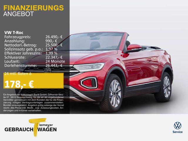 Volkswagen T-Roc Cabrio 1.0 TSI STYLE NAVI LED+ KAMERA SITZ