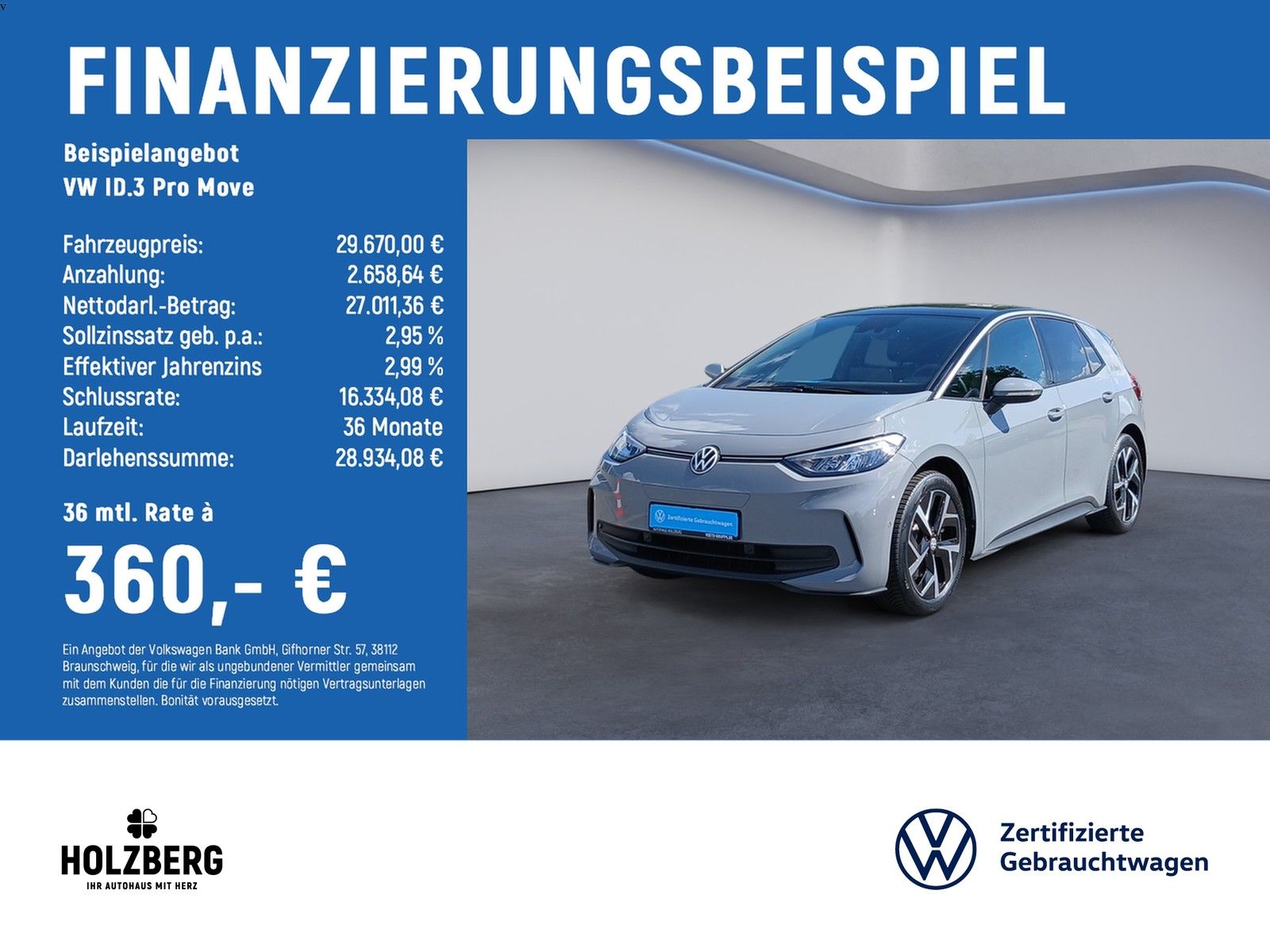 VW ID.3 Pro Move ergoActive+ACC+RFK